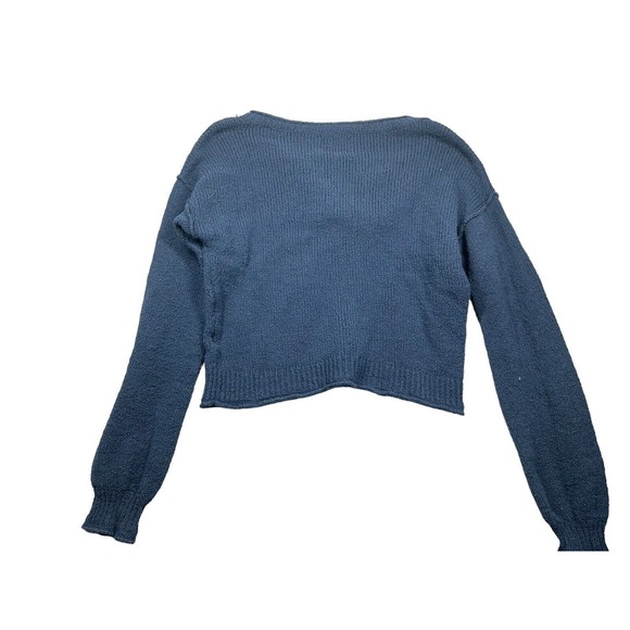 Abercrombie & Fitch Sweater Dark Navy Blue V-Neck Women Size XS - Picture 2 of 7